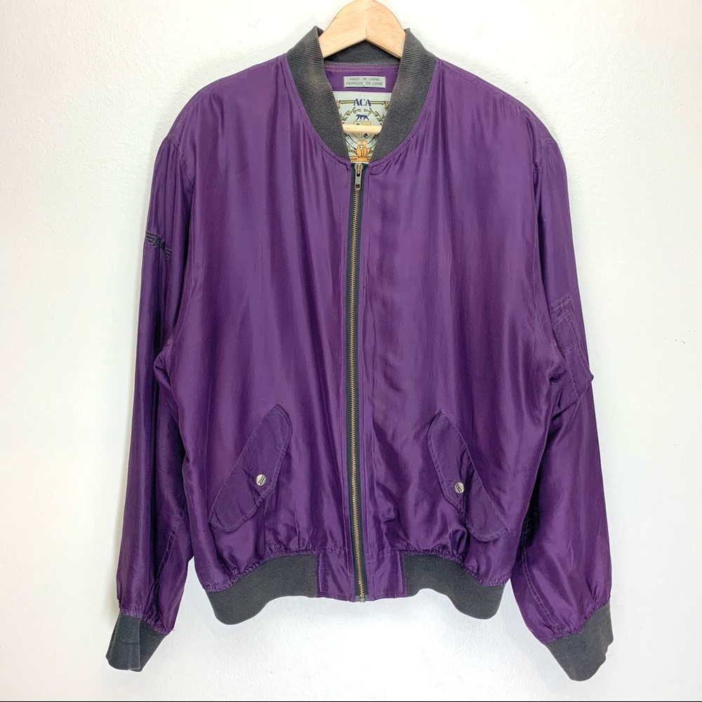 ACA Authentic Vintage 100% Silk Jacket Size L